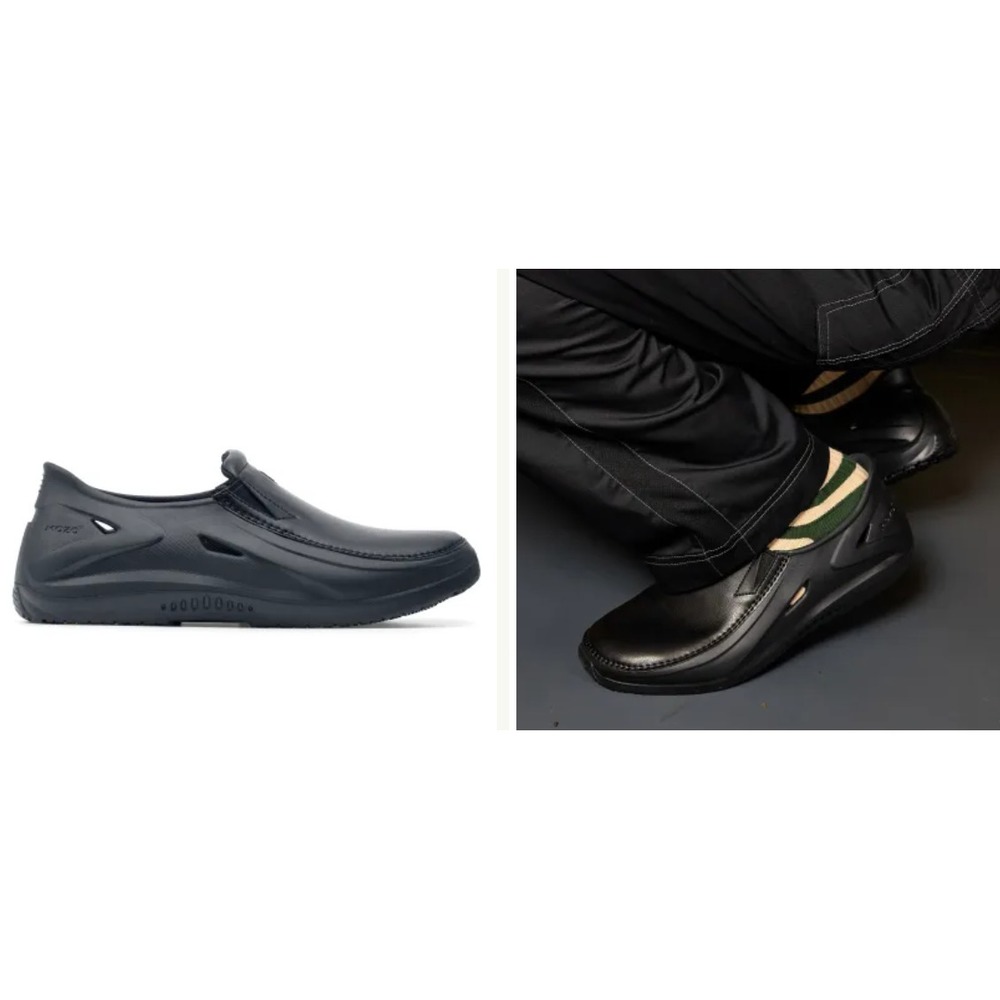 MOZO Shoes For Crews Sharkz II Slip On Mens 12  Chef Slip Resistant Hospitality